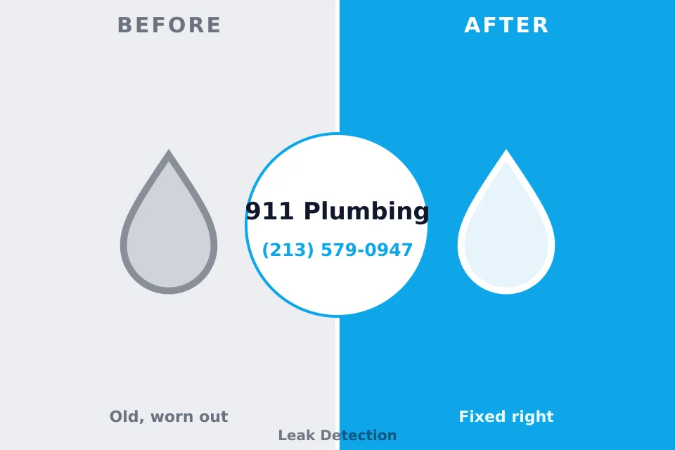 Before and after: plumbing repair Liberty Lake, WA